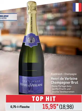 METRO Henri de Verlaine Champagner Brut Angebot