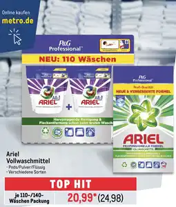 METRO Ariel Vollwaschmittel Angebot