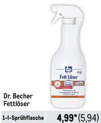 METRO Dr. Becher Fettlöser Angebot