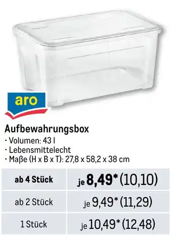 METRO aro Aufbewahrungsbox Angebot