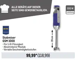 METRO METRO PROFESSIONAL Stabmixer GSM 1000 Angebot