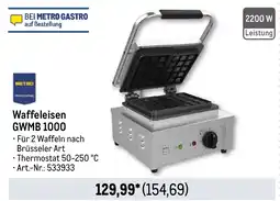 METRO METRO PROFESSIONAL Waffeleisen GWMB 1000 Angebot