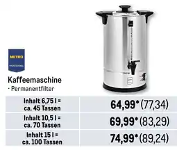 METRO METRO PROFESSIONAL Kaffeemaschine Angebot