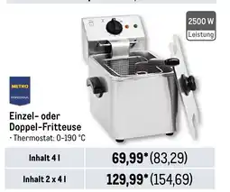 METRO METRO PROFESSIONAL Einzel- oder Doppel-Fritteuse Angebot