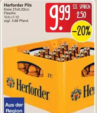 WEZ Herforder Pils 27x0,33L Angebot