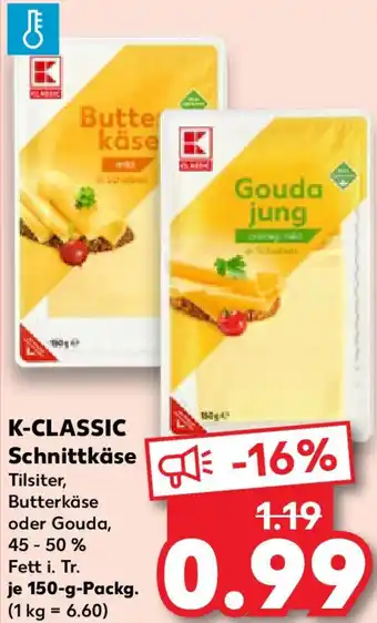 Kaufland K-CLASSIC Schnittkäse Angebot