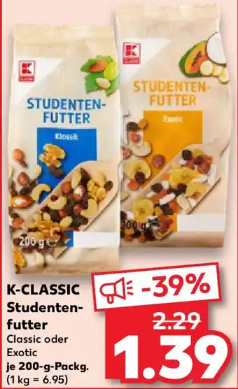 Kaufland K-CLASSIC Studenten- futter Angebot