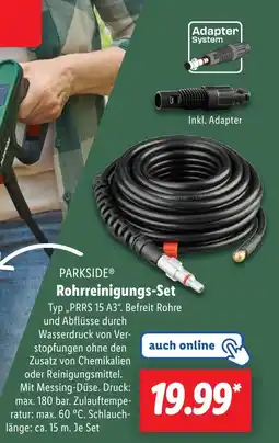 Lidl PARKSIDE Rohrreinigungs-Set Angebot