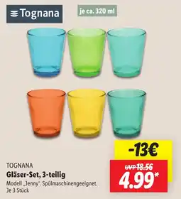 Lidl TOGNANA Gläser-Set, 3-teilig Angebot