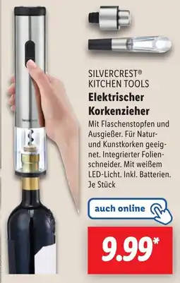 Lidl SILVERCREST KITCHEN TOOLS Elektrischer Korkenzieher Angebot