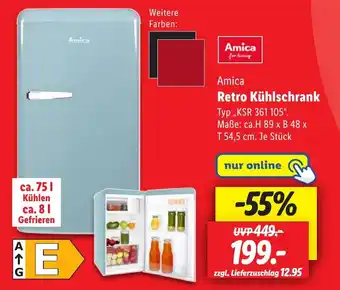 Lidl Amica Retro Kühlschrank Angebot