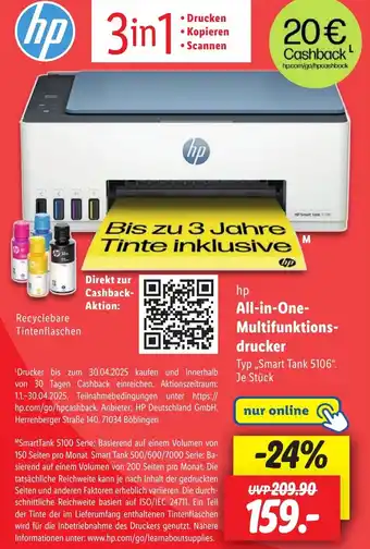 Lidl hp All-in-One- Multifunktions- drucker Angebot