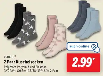 Lidl esmara 2 Paar Kuschelsocken Angebot