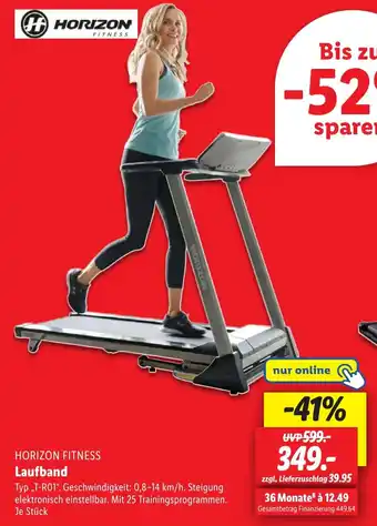 Lidl H HORIZON FITNESS Laufband Angebot