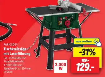 Lidl PARKSIDE Tischkreissäge mit Laserführung Angebot