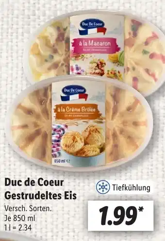 Lidl Duc De Coeur Gestrudeltes Eis Angebot