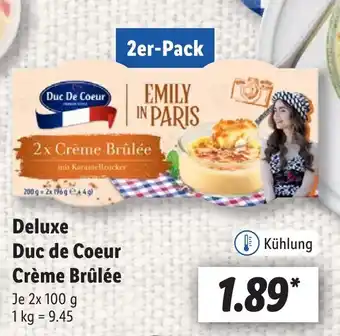 Lidl Deluxe Duc de Coeur Crème Brûlée Angebot