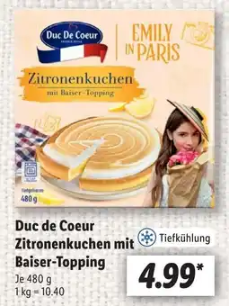 Lidl Duc De Coeur Zitronenkuchen mit Baiser-Topping Angebot