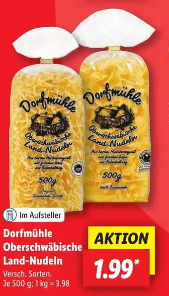 Lidl Dorfmüke Oberschwäbische Land-Nudeln Angebot