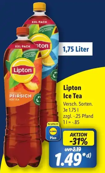 Lidl Lipton Ice Tea Angebot