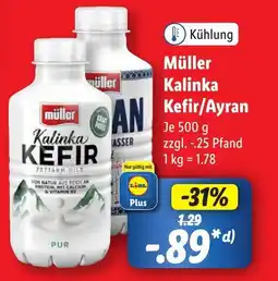 Lidl müller Kalinka Kefir/Ayran Angebot