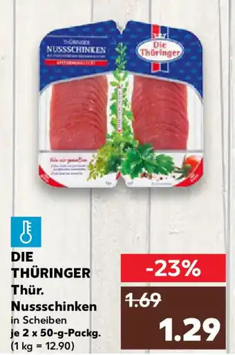 Kaufland DIE THÜRINGER Thür. Nussschinken Angebot