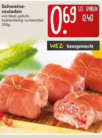 WEZ Schweinerouladen 100g Angebot