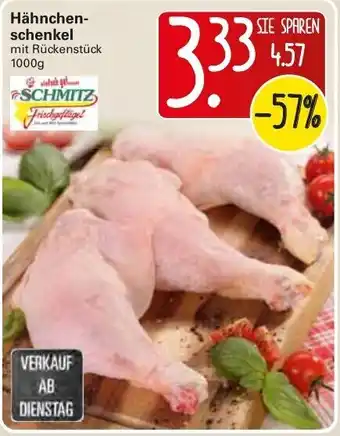 WEZ Hähnchenschenkel 1000g Angebot