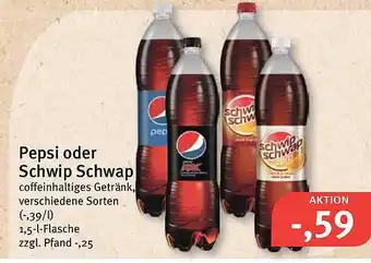 Feneberg Pepsi oder Schwip Schwap Angebot