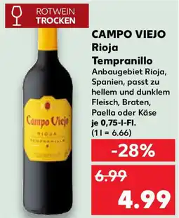 Kaufland CAMPO VIEJO Rioja Tempranillo Angebot