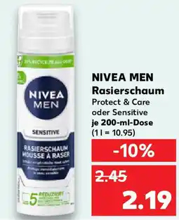 Kaufland NIVEA MEN Rasierschaum Angebot