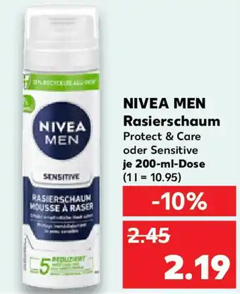 Kaufland NIVEA MEN Rasierschaum Angebot