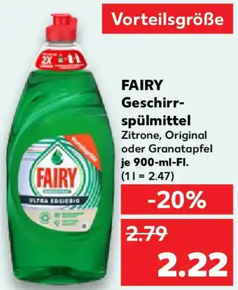 Kaufland FAIRY Geschirr- spülmittel Angebot