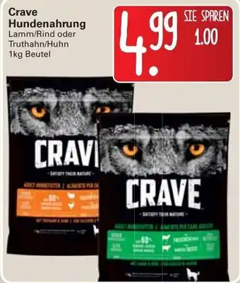 WEZ Crave Hundenahrung 1kg Beutel Angebot