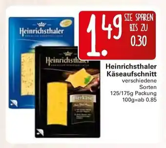 WEZ Heinrichsthaler Käseaufschnitt 125/175g Angebot