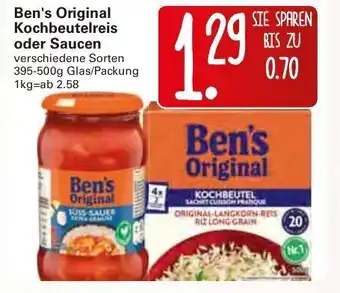 WEZ Ben's Original Kochbeutelreis oder Saucen 395-500g Angebot