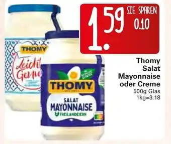 WEZ Thomy Salat Mayonnaise oder Creme 500g Angebot