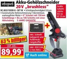 Norma scheppach Akku-Gehölzschneider Angebot