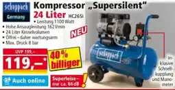 Norma scheppach Kompressor,,Supersilent" 24 Liter HC26Si Angebot