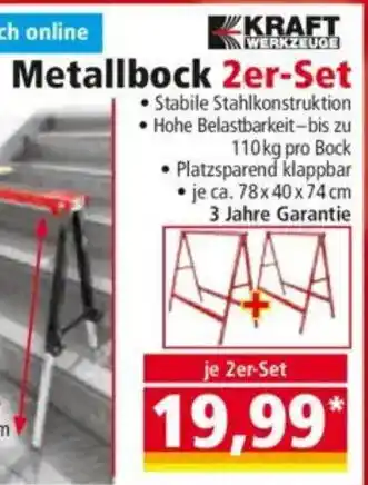 Norma KRAFT WERKZEUGE Metallbock 2er-Set Angebot