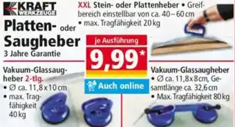 Norma KRAFT WERKZEUGE Platten- oder Saugheber Angebot