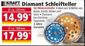 Norma KRAFT WERKZEUGE Diamant Schleifteller Angebot