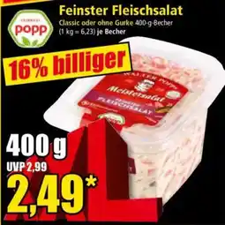 Norma popp Feinster Fleischsalat Angebot