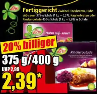 Norma darfst Fertiggericht Angebot