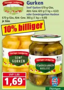 Norma Thiringer Landgarten Gurken Angebot