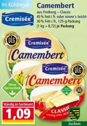 Norma Cremisée Camembert Angebot