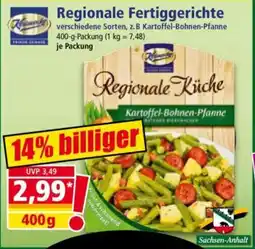 Norma Regionale Fertiggerichte Angebot