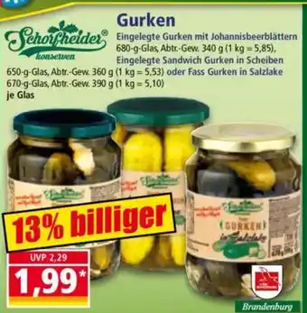 Norma Schorfheider Gurken Angebot