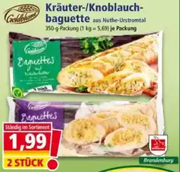 Norma Goldblume Kräuter-/Knoblauch- Baguettes Angebot