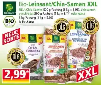 Norma BIO SONNE Bio-Leinsaat/Chia-Samen XXL Angebot